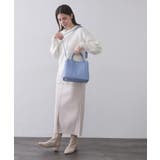 シュリンク合皮ワイドマチ付きミドルサイズトートバッグ | OPAQUE.CLIP | 詳細画像6