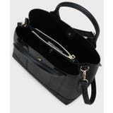 シュリンク合皮ワイドマチ付きミドルサイズトートバッグ | OPAQUE.CLIP | 詳細画像17