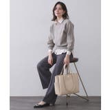 シュリンク合皮大容量トートバッグ【人間工学/軽量/A4サイズ対応/2WAY】 | OPAQUE.CLIP | 詳細画像4