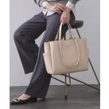 ベージュ(052) | シュリンク合皮大容量トートバッグ【人間工学/軽量/A4サイズ対応/2WAY】 | OPAQUE.CLIP