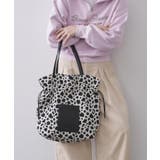 ブラック(119) | 素材アソートドロストデザイン巾着トートバッグ【A4サイズ対応】 | OPAQUE.CLIP