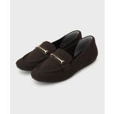 ブラウン(044) | スクエアトゥニットローファー | OPAQUE.CLIP