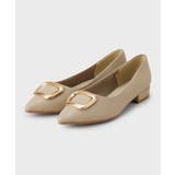 デザインバックル付ポインテッドフラットパンプス | OPAQUE.CLIP | 詳細画像2 