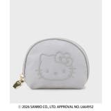 ライトグレー(011) | ◆【ハローキティ】立体フェイスプリントシェルポーチ | OPAQUE.CLIP