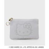 ライトグレー(011) | ◆【ハローキティ】立体フェイスプリントスクエアポーチ | OPAQUE.CLIP