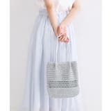 シルバー(006) | カギ針ラメデザインミドルバッグ | OPAQUE.CLIP