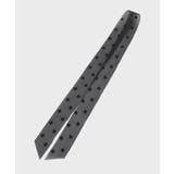 ブラック(019) | シアーレースドットスカーフ | OPAQUE.CLIP