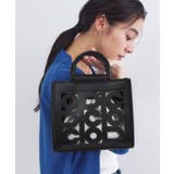 ブラック(019) | 2WAYパンチングショルダートート | OPAQUE.CLIP