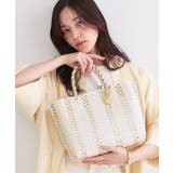 アイボリー(004) | バイカラーミドルメルカドバッグ | OPAQUE.CLIP