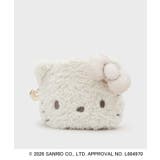 アイボリー(104) | ◆【ハローキティ】キラふわフェイス型シェルポーチ | OPAQUE.CLIP