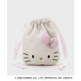 ◆【ハローキティ】キラふわフェイス巾着ポーチ | OPAQUE.CLIP | 詳細画像2 