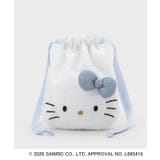 オフホワイト(003) | ◆【ハローキティ】キラふわフェイス巾着ポーチ | OPAQUE.CLIP