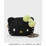 ブラック(019) | ◆【ハローキティ】フェイス型2WAYキラふわミニショルダーバッグ | OPAQUE.CLIP