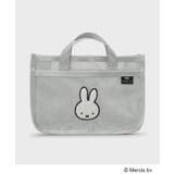 シルバー(806) | ◆【miffy】さがら刺繍チュールメッシュバッグインバッグ | OPAQUE.CLIP