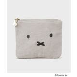 グレージュ(050) | ◆【miffy】パイルティッシュポーチ | OPAQUE.CLIP