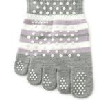 5本指ボーダーウォームソックス | adabat | 詳細画像4 