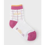 ピンク(072) | チェックレギュラーソックス | adabat