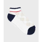【新レーベル ADABAT NAVY】アンクルロゴベリーショートソックス | adabat | 詳細画像2