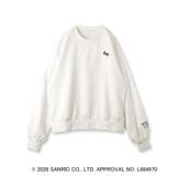 オフホワイト(003) | ◆【ハローキティ】ワンポイント刺しゅう入り裏毛プルオーバー | OPAQUE.CLIP