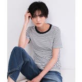 ホワイト(301) | 【PETIT BATEAU プチバトー】ミニマリニエールクルーネック半袖Tシャツ | OPAQUE.CLIP