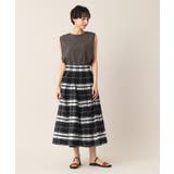 【ウエストゴム・洗える】リバーシブルシャーリングスカート | Dessin | 詳細画像2