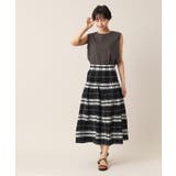 【ウエストゴム・洗える】リバーシブルシャーリングスカート | Dessin | 詳細画像3