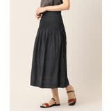 【ウエストゴム・洗える】リバーシブルシャーリングスカート | Dessin | 詳細画像4