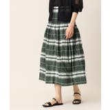 【ウエストゴム・洗える】リバーシブルシャーリングスカート | Dessin | 詳細画像7