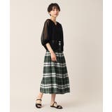 【ウエストゴム・洗える】リバーシブルシャーリングスカート | Dessin | 詳細画像9