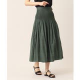 【ウエストゴム・洗える】リバーシブルシャーリングスカート | Dessin | 詳細画像10