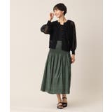 【ウエストゴム・洗える】リバーシブルシャーリングスカート | Dessin | 詳細画像11