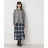 【洗える】起毛チェックタックスカート(XS~L) | Dessin | 詳細画像11