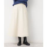 ホワイト(002) | 【7色展開・後ろゴム】フレアメルトンスカート(XS~L) | Dessin