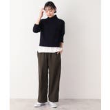 【ウエストゴム・裏付き・洗える】アウトポケット付きパンツ（XS～L） | Dessin | 詳細画像10 