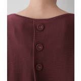 【洗える】後ろボタンニットプルオーバー七分袖 | Dessin | 詳細画像22 