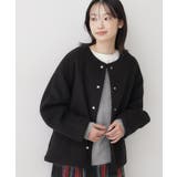 メランジ起毛ジャケット | Dessin | 詳細画像6 