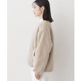 【2WAY】リバーシブルタフタボアアウター | Dessin | 詳細画像23 