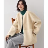 グレージュ(050) | 【2WAY】フェイクムートンコート | Dessin