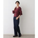 ノースリーブインナー付きVネックショート丈ニット | Dessin | 詳細画像12