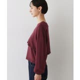 ノースリーブインナー付きVネックショート丈ニット | Dessin | 詳細画像23