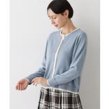 【洗える】バイカラーカーディガン | Dessin | 詳細画像6 