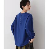 ブルー(093) | 【360度可愛い・洗える】バックヘンリーカットソー | Dessin