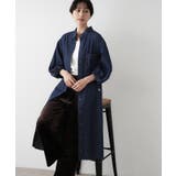 ネイビー(094) | 【洗える】60Zデニムワンピース | Dessin