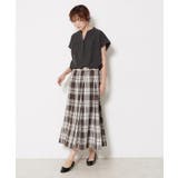 【ウエストゴム/洗える】映えチェック柄スカート（XS~L） | Dessin | 詳細画像10 