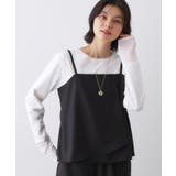 ブラック(019) | 【セットアップ可・洗える】アシメキャミソール | Dessin