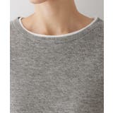 【洗える】バイカラーシアーリブカットソー | Dessin | 詳細画像12 