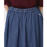 【ウエストゴム・洗える】ライトオンスデニムフレアスカート | Dessin | 詳細画像13 