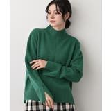 【洗える】センタータックラインハイネックニット | Dessin | 詳細画像1