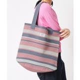 ピンク(371) | 【マシンウォッシャブル・A4収納可】ランダムボーダーニットBAG | Dessin