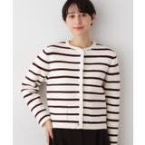 ボルドー(364) | 【洗える】ジャケット見えカーディガン | Dessin